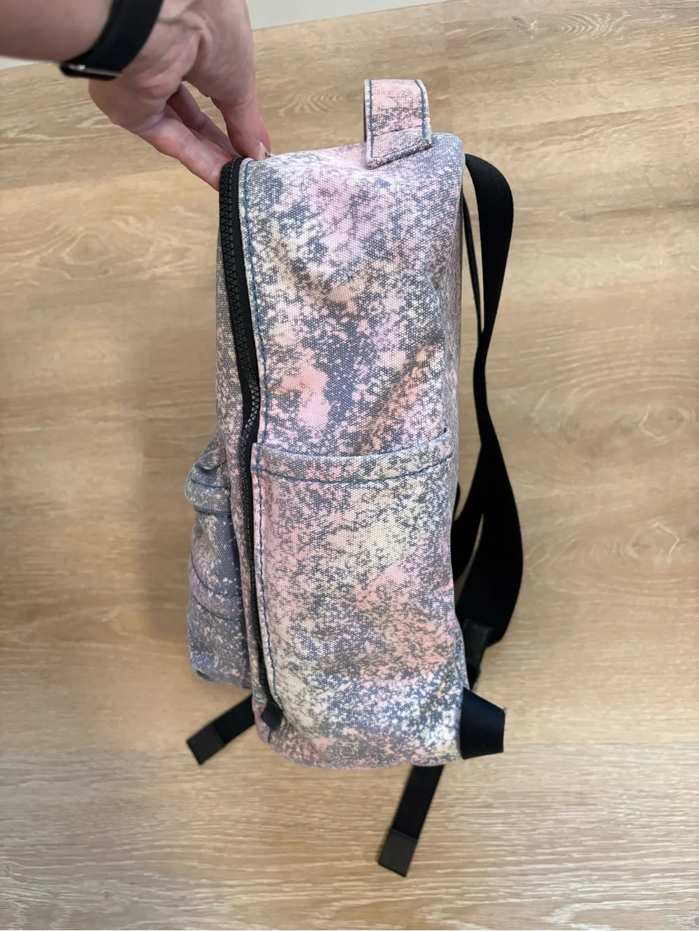 Marc Jacobs THE BACKPACK custom Pink Marble Splatter